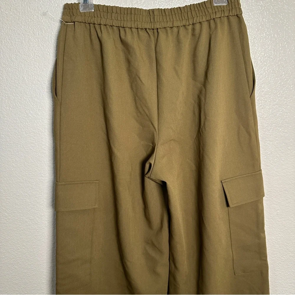 Wayf Olive Cargo Wide Leg‎ Pants Sz Small - Picture 8 of 13